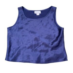 RIALTO COLLECTION By Joy Perreras Deep Navy Camisole size M